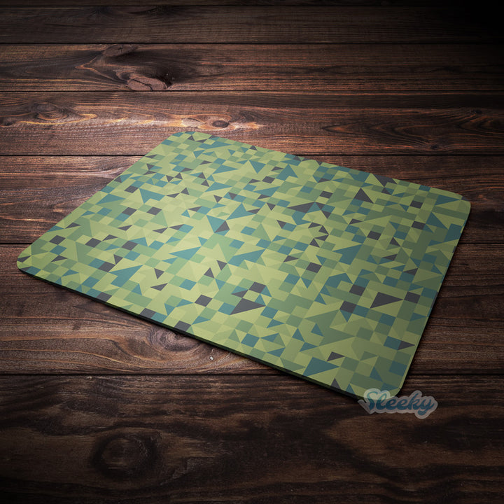 Green Triangle background - Mousepad