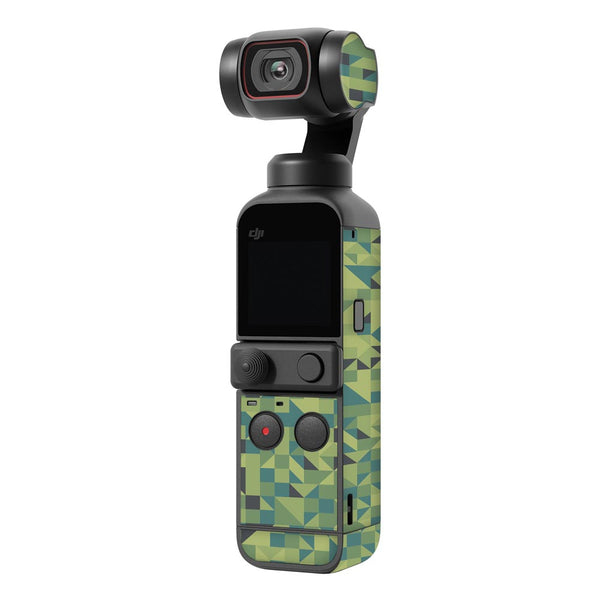 Green Triangled Background - Gimbal Skin