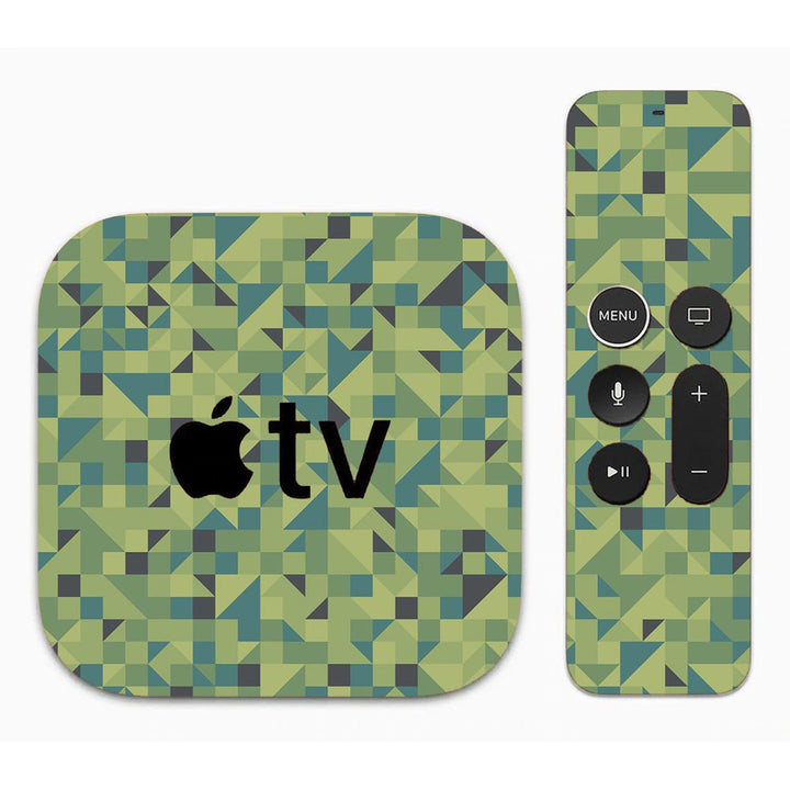 Green Triangled Background - Apple TV Skin