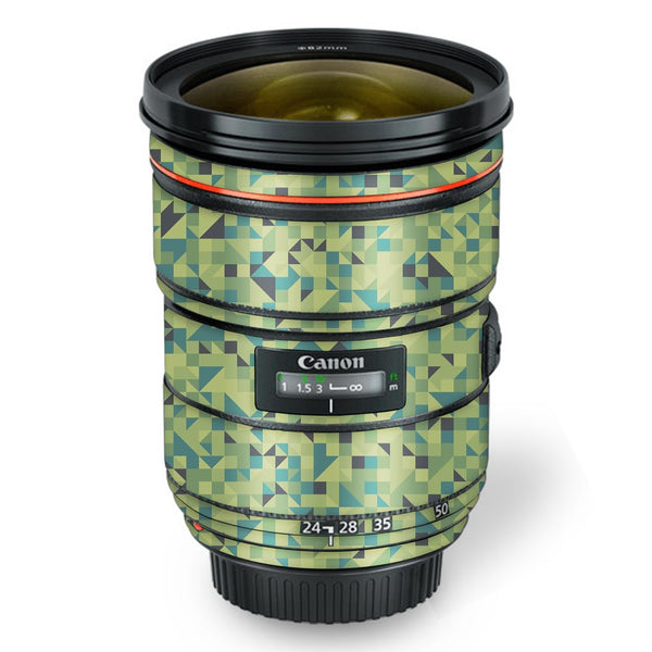 Green Triangled Background- Canon Lens Skin