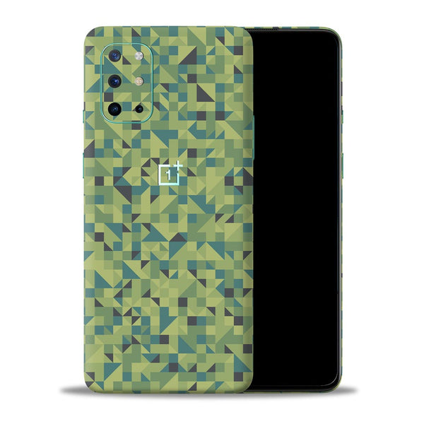 Green Triangle Background - Mobile Skin