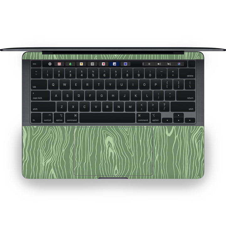 Green Wood - MacBook Skins