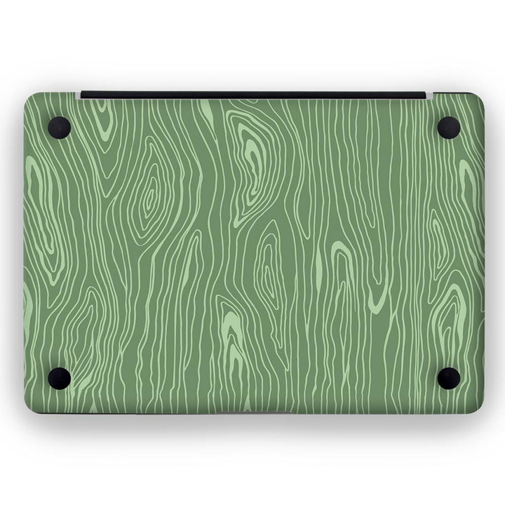 Green Wood - MacBook Skins