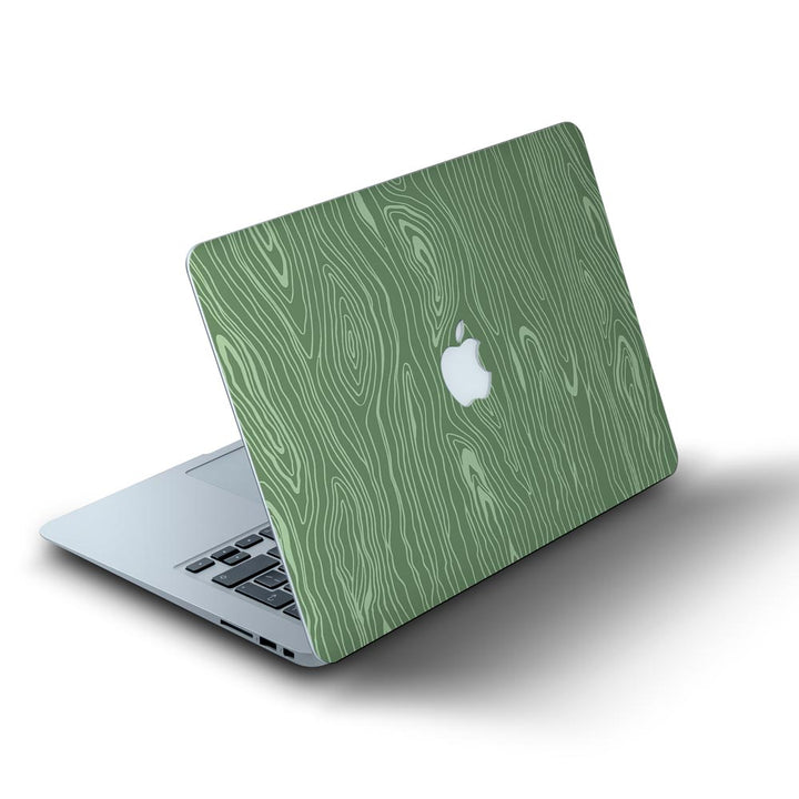 Green Wood - MacBook Skins