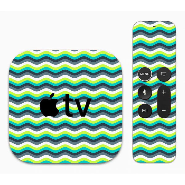 Green Yellow Waves - Apple TV Skin