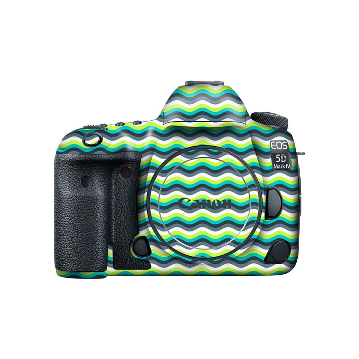 Green-Yellow Waves - Canon Camera Skins