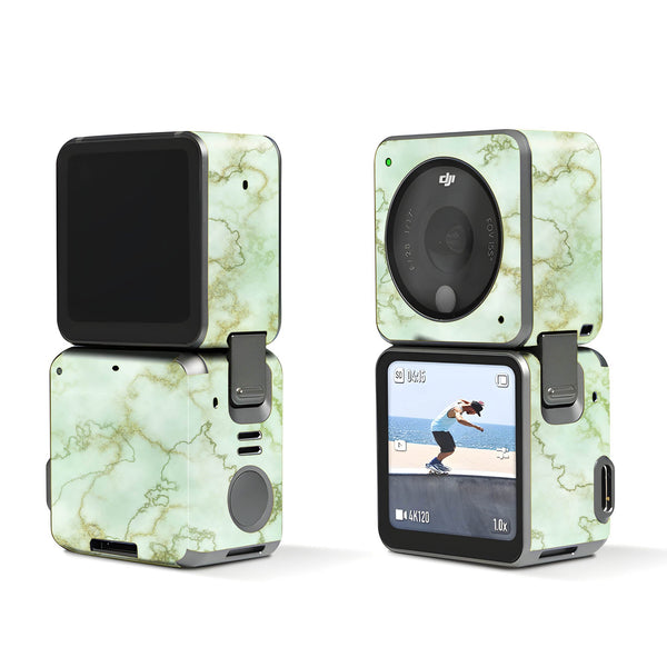 Green Textured Marble Dji Action 2 