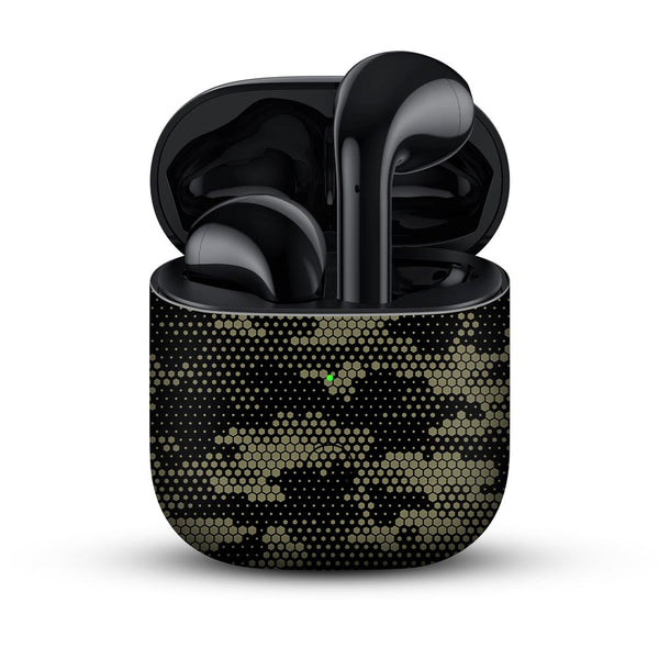 Grey Hive Camo  -  Skins For Realme Buds Air / Air Neo / Air Pro