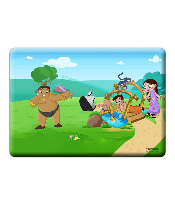 Chota Bheem And The Duck - Skins for Macbook Pro 15" (2016 - 2020)By Sleeky India, Laptop skins, laptop wraps, Macbook Skins