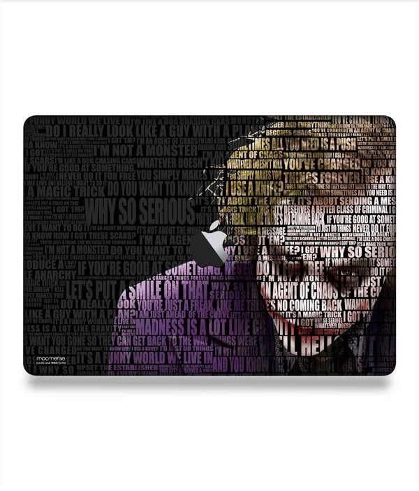 Joker Quotes - Skins for Macbook Pro 15" (2016 - 2020)By Sleeky India, Laptop skins, laptop wraps, Macbook Skins