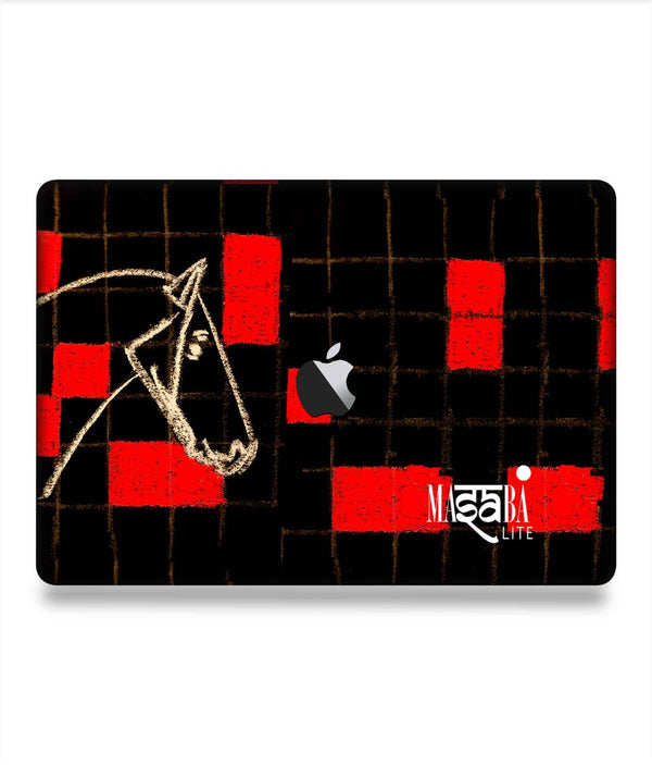 Masaba Red Checkered Horse - Skins for Macbook Pro 16" (2020)By Sleeky India, Laptop skins, laptop wraps, Macbook Skins