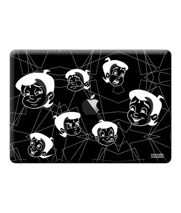 Moods Of Bheem Black - Skins for Macbook Pro 15" (2016 - 2020)By Sleeky India, Laptop skins, laptop wraps, Macbook Skins