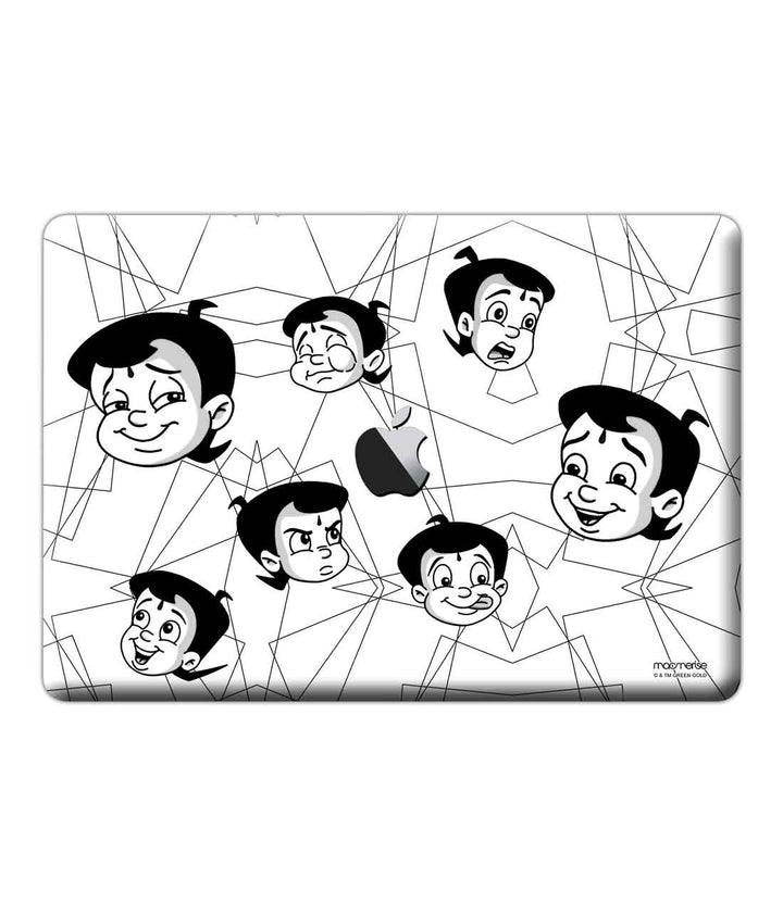 Moods Of Bheem White - Skins for Macbook Pro 13" (2016 - 2020)By Sleeky India, Laptop skins, laptop wraps, Macbook Skins