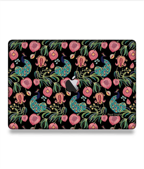 Payal Singhal Anaar and Mor Black - Skins for Macbook Pro 15" (2016 - 2020)By Sleeky India, Laptop skins, laptop wraps, Macbook Skins