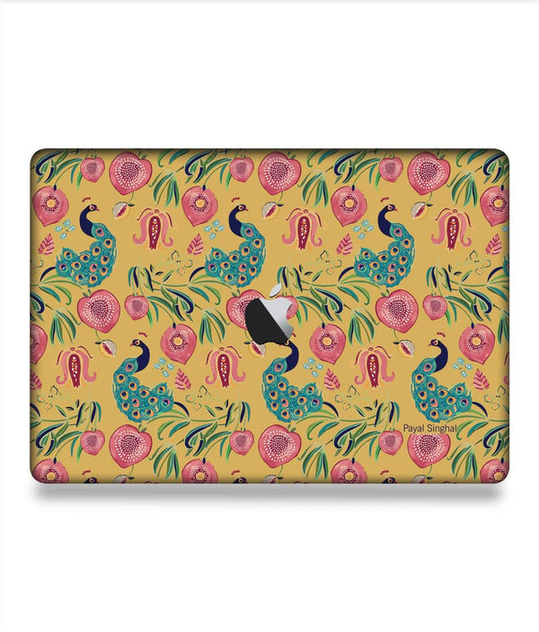 Payal Singhal Anaar and Mor Mustard - Skins for Macbook Pro 16" (2020)By Sleeky India, Laptop skins, laptop wraps, Macbook Skins