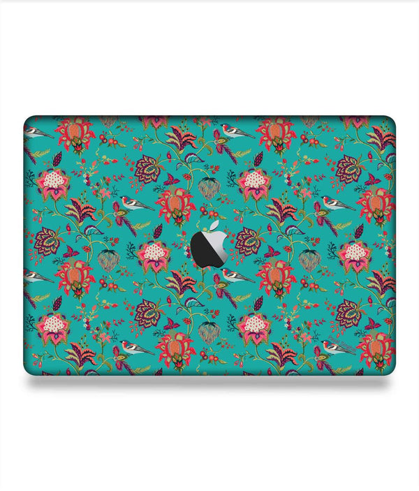 Payal Singhal Chidiya Teal - Skins for Macbook Pro 13" (2016 - 2020)By Sleeky India, Laptop skins, laptop wraps, Macbook Skins