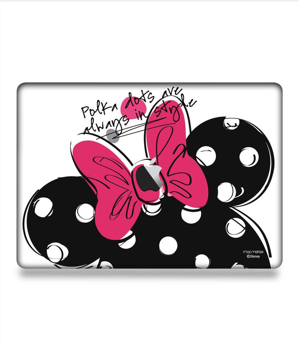 Polka Minnie - Skins for Macbook Pro 13" (2016 - 2020)By Sleeky India, Laptop skins, laptop wraps, Macbook Skins