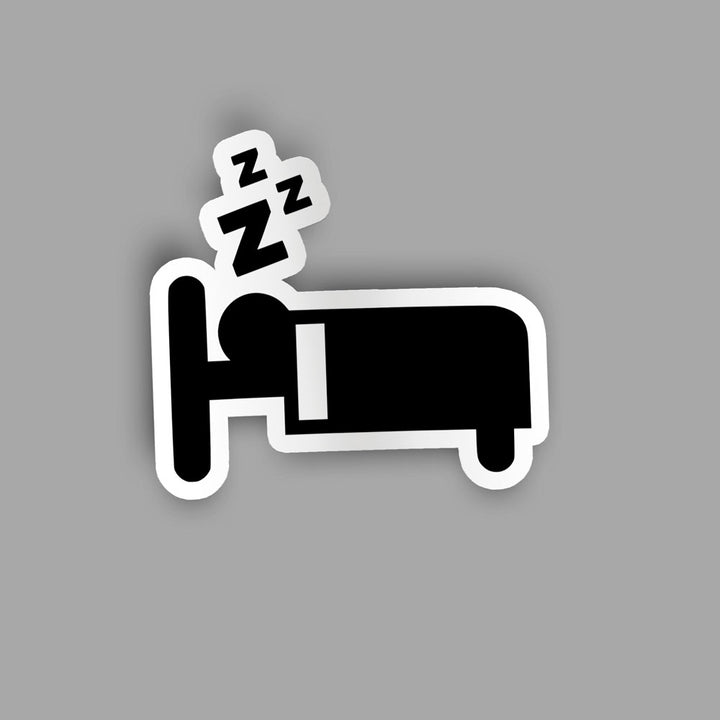 Guy On Bed - Sticker