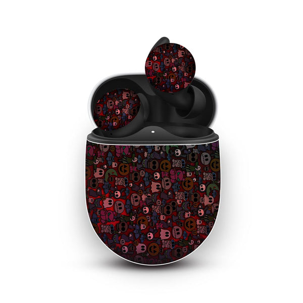 halloween gradient  skin for Google Pixel Buds A-Series by sleeky india 