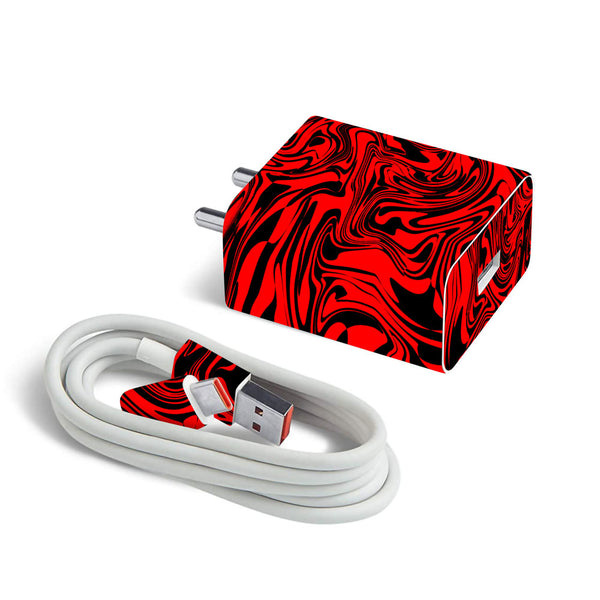 Hell Red - MI 27W & 33W Charger Skin by Sleeky India
