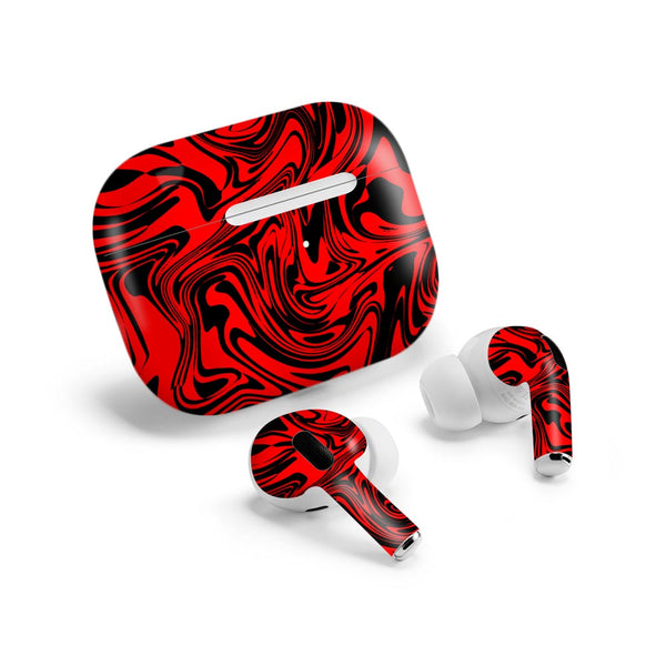 Hell Red - Airpods Pro Skin by Sleeky India