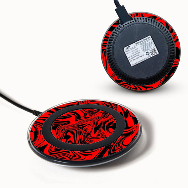 Hell Red -  Samsung Wireless Charger 2015 skins by sleeky india