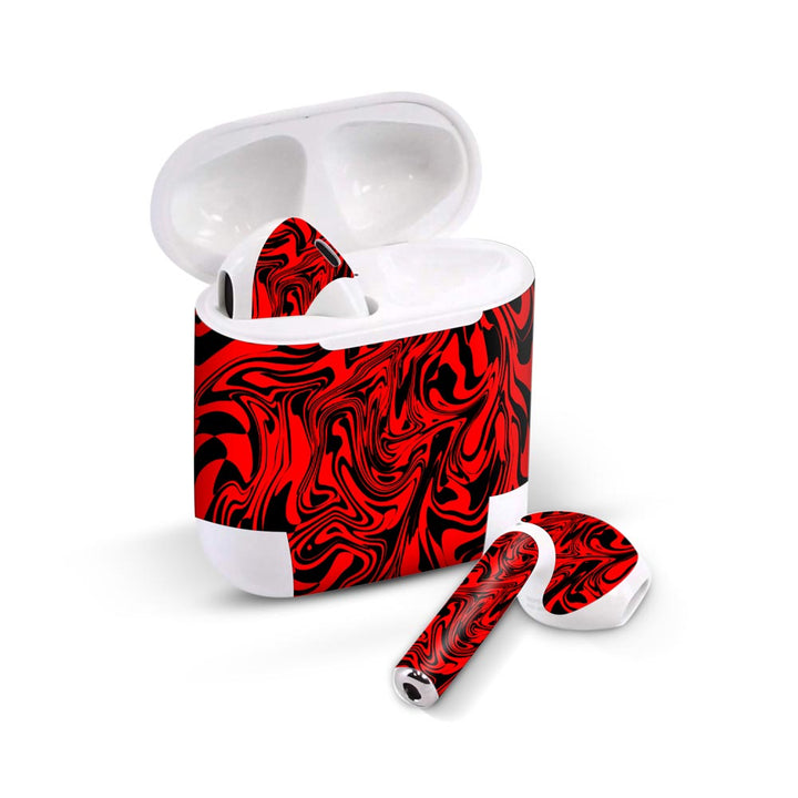 Hell Red - skin for Airpods 1/2 by sleeky india