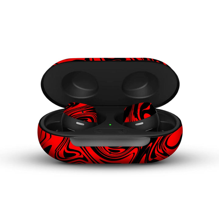 Hell Red - Galaxy Buds/Buds Plus/Buds Pro Skins by Sleeky India