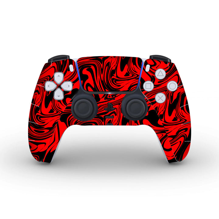 Hell Red - Skins for PS5 controller by Sleeky India