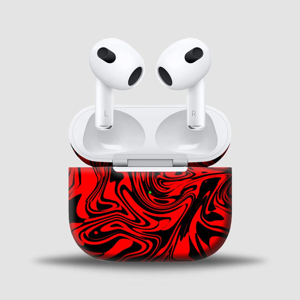 Hell Red - Skins for AirPods 3 By Sleeky India