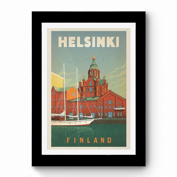 Helsinki Finland - Framed Poster