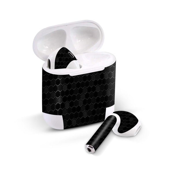 Honey Comb Black - Airpods 1/2/3 Skin By Sleeky India