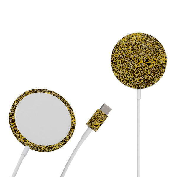 Hypnotic Gold - Apple Magsafe Skin by Sleeky India