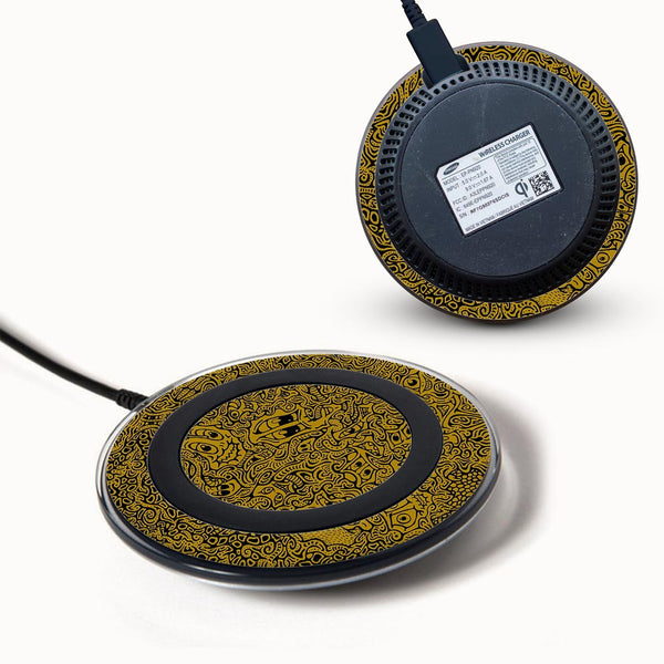 Hypnotic Gold -  Samsung Wireless Charger 2015 skins by sleeky india