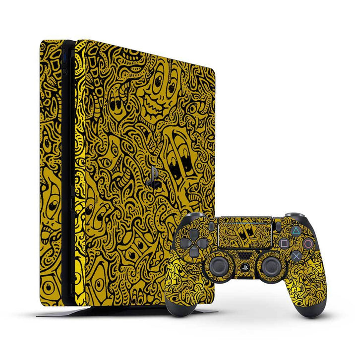 Hypnotic Gold- Sony PS4 Pro Skin