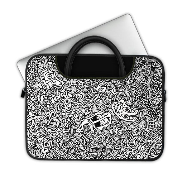 Hypnotic White  - Pockets Laptop Sleeve