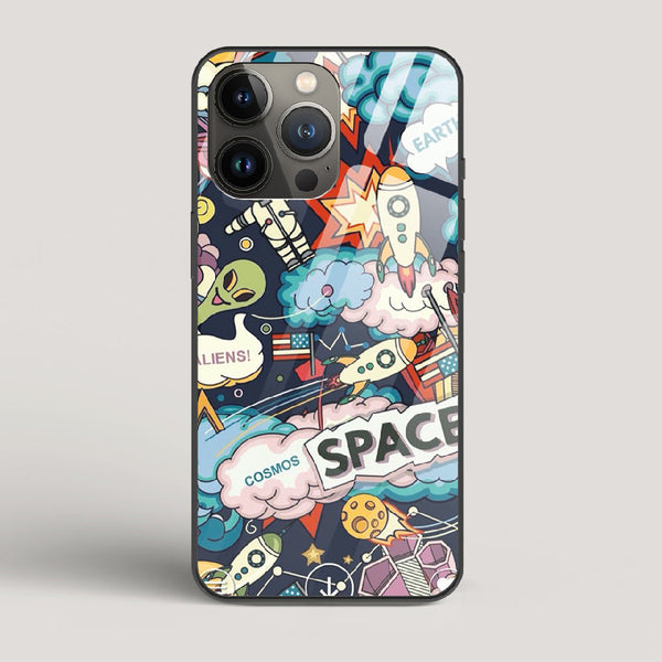 Lost Space - iPhone 13 Pro Glass Case