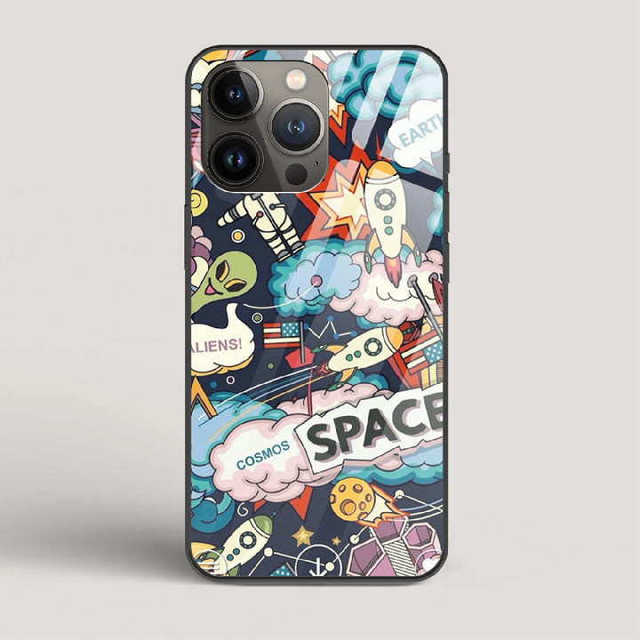 Lost Space - iPhone 13 Pro Glass Case