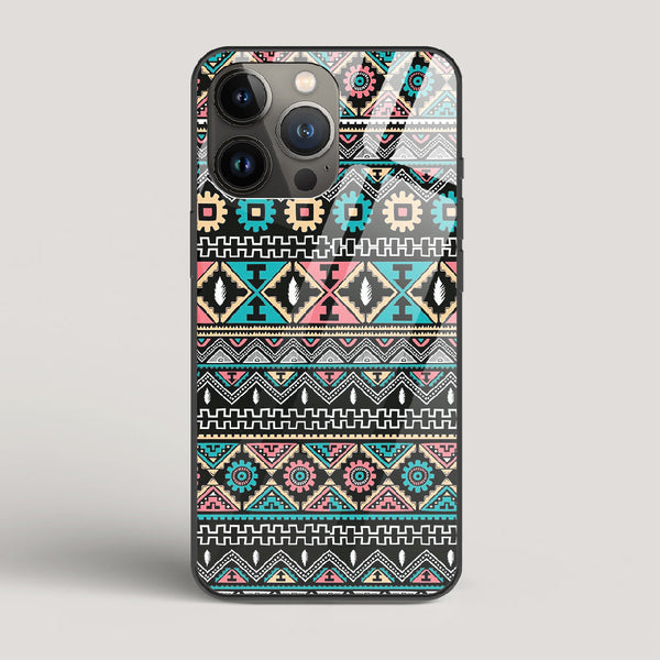 Triable pattern 03 - iPhone 13 Pro Glass Case