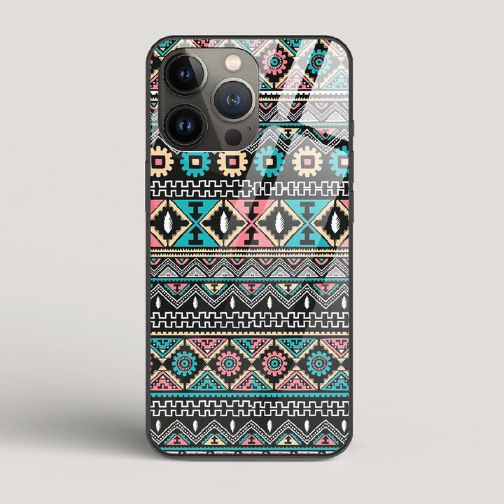 Triable pattern 03 - iPhone 13 Pro Glass Case
