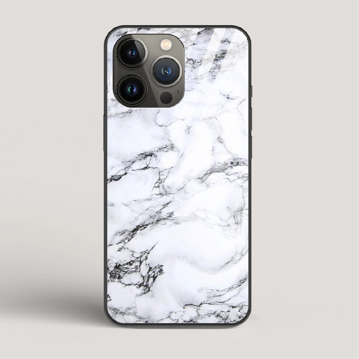 Marble White Luna - iPhone 13 Pro Glass Case