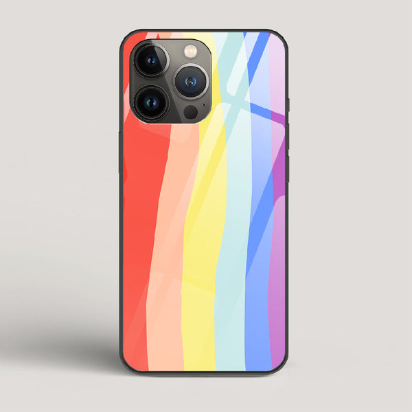 Rainbow - iPhone 13 Pro Glass Gripper Case