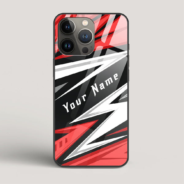 Racer Red Name Edition - iPhone 13 Pro Glass Case