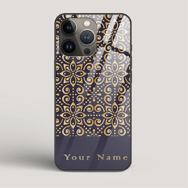 Royal Purple 2 Name Edition - iPhone 13 Pro Glass Case