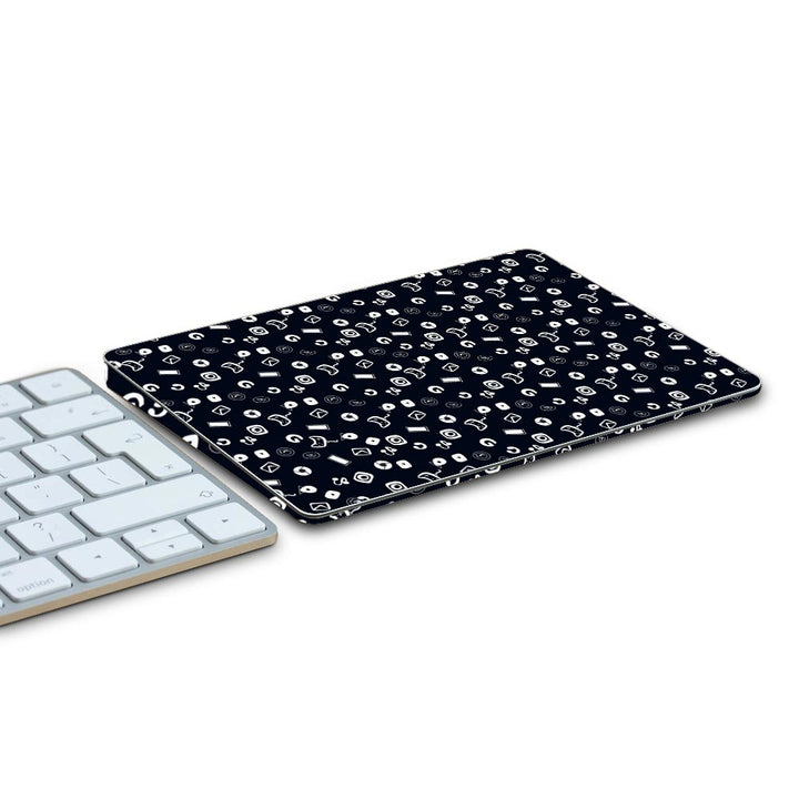 icons doodle black skin for Apple Magic Trackpad 2 Skins by sleeky india