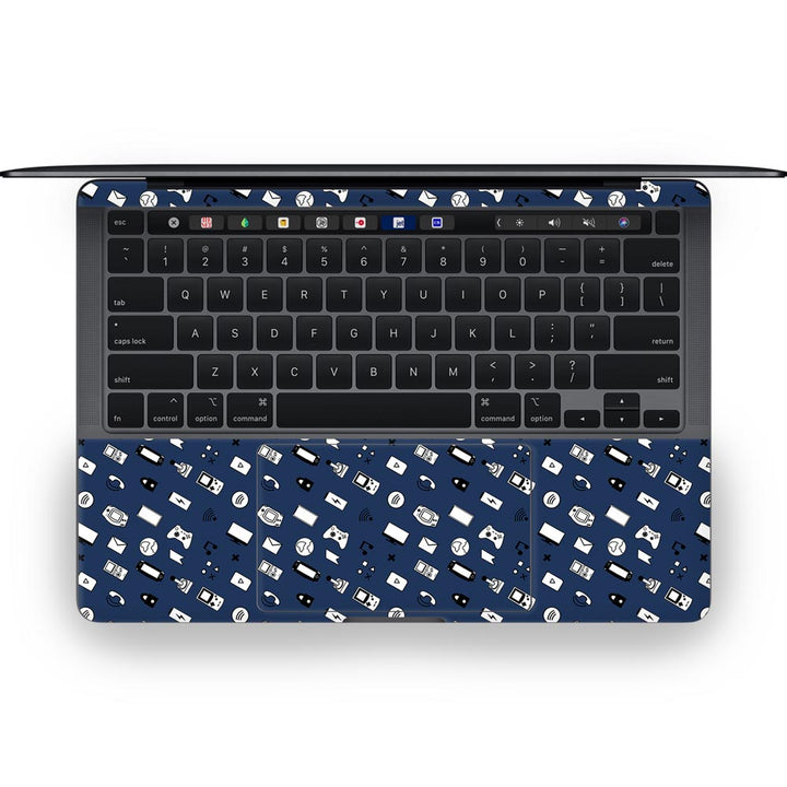 Icons Retro Blue - MacBook Skins - Sleeky India