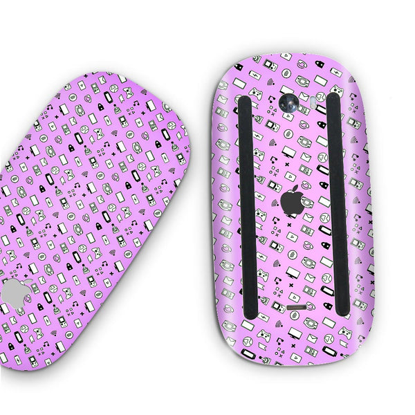 icons retro lavender skin for apple magic mouse 2 by sleeky india