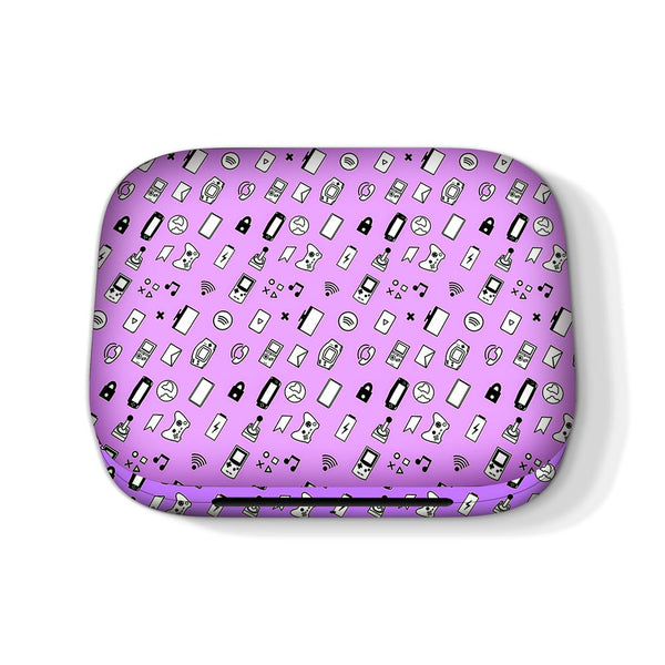 icons retro lavender  skins for Oneplus Buds Pro by sleeky india 