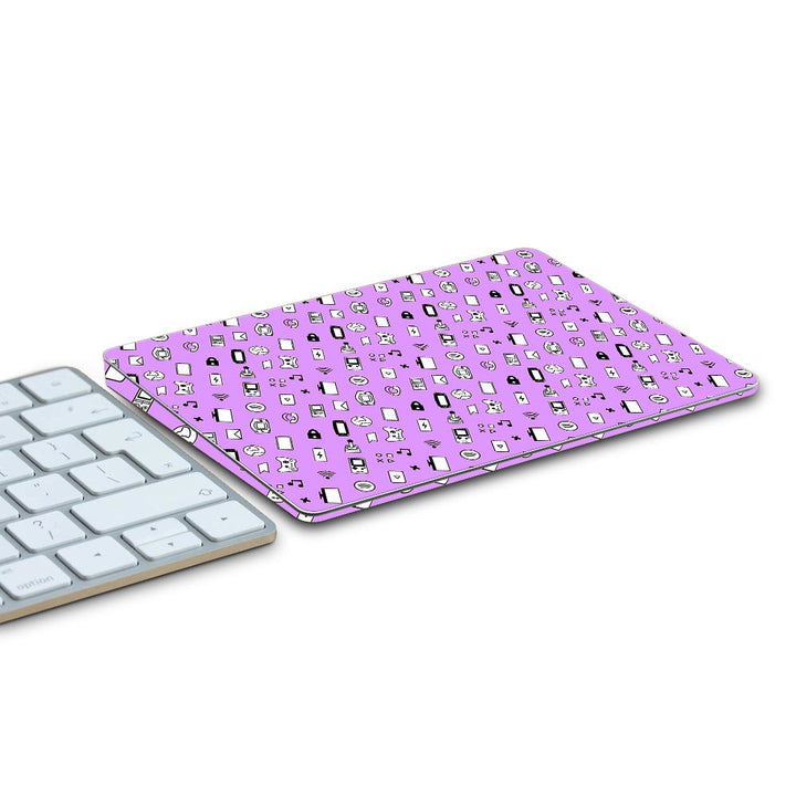 icons retro lavender skin for Apple Magic Trackpad 2 Skins by sleeky india