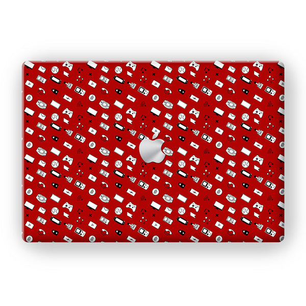 Icons Retro Red - MacBook Skins - Sleeky India